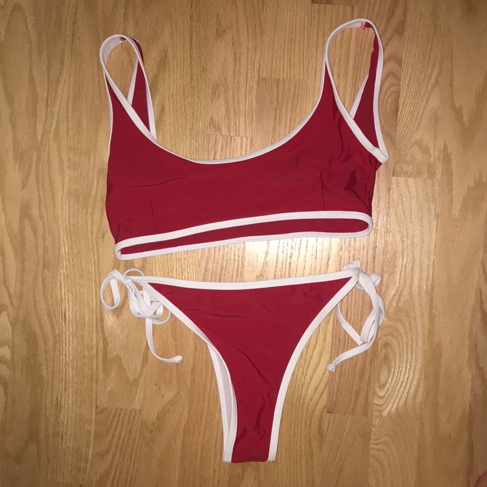 two piece bathing suit